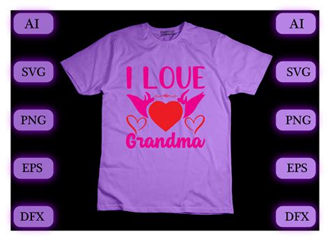 I Love Grandma Graphic By Cricut House · Creative Fabrica