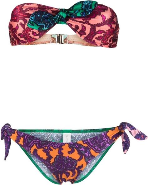 Zimmermann Pink Tiggy Paisley Print Bikini ShopStyle Two Piece Swimsuits