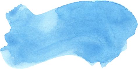 23 Blue Watercolor Brush Stroke Png Transparent Vol 2