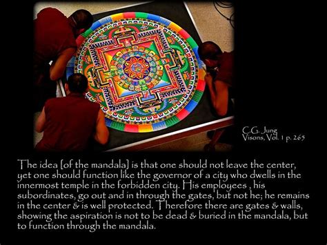 Carl Jung The Idea Of The Mandala Is That One Should Not Leave The