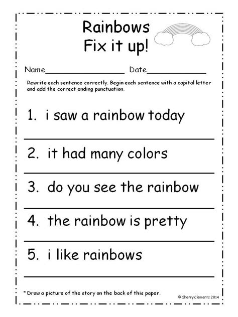 Capital Letter Punctuation Worksheets My Worksheet Time