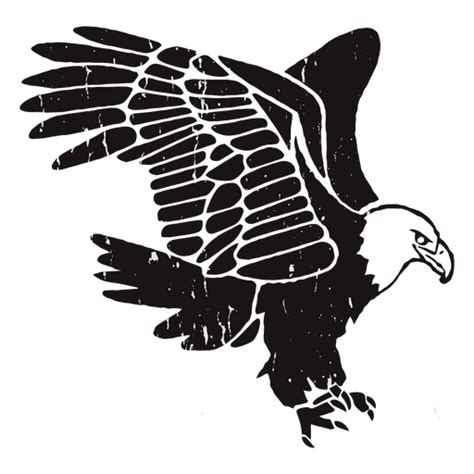 Design Png E Svg De Perfil Desenhado à Mão De águia Para Camisetas