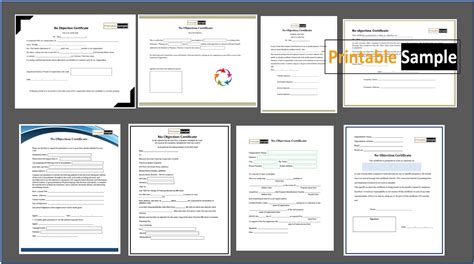 20 Free Sample No Objection Certificate Templates Printable Samples