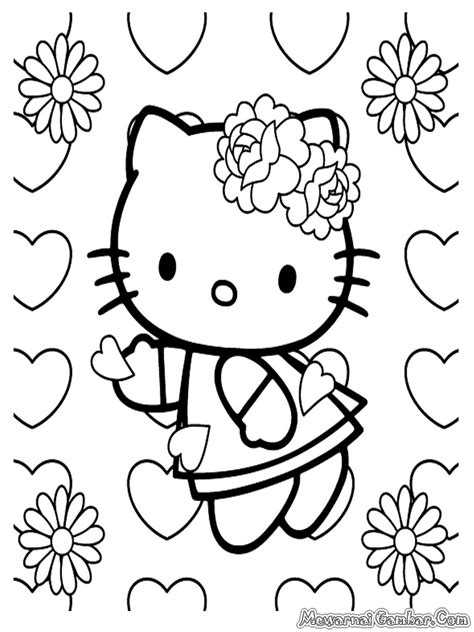 Gambar Mewarnai Anak Paud Gambar Mewarnai Hello Kitty Mewarnai Gambar