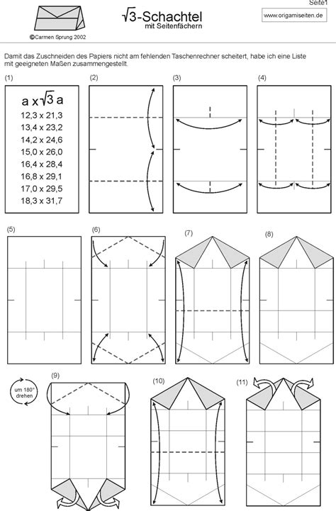 Tipps achten sie stets darauf, wie das papier zu halten ist. origami schachtel anleitung pdf | Tutorial Origami Handmade