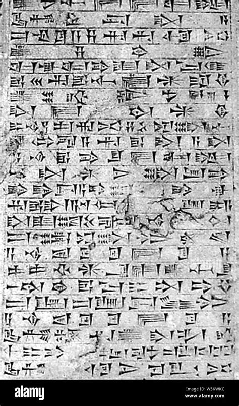 Cuneiform Script Photos And Cuneiform Script Images Alamy