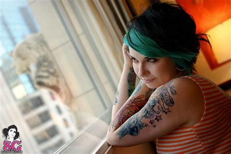 Wallpaper Model Glasses Photography Tattoo Suicide Girls Skin