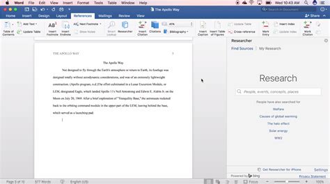 Microsoft Words Researcher Comes To The Mac Androbuzzer
