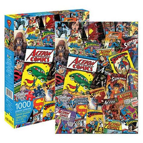 Navy ten collage 1000 piece 19.75x28 personalized jigsaw puzzle. DC Comics Superman Retro Collage 1000 Piece Puzzle | Toys ...