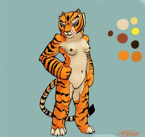 Rule 34 Anthro Breasts Dreamworks Feline Female Kung Fu Panda Mammal Master Tigress Nipples