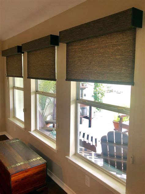 Roller Shades With 5 Fabric Wrapped Valance Roller Shades Living
