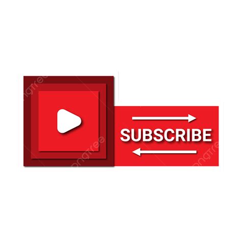 Youtube Subscribe Button Vector Png Images Subscribe Button Youtube 3d