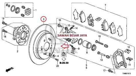 Jual Disc Disk Brake Piring Piringan Rem Cakram Belakang Honda Crv Cr