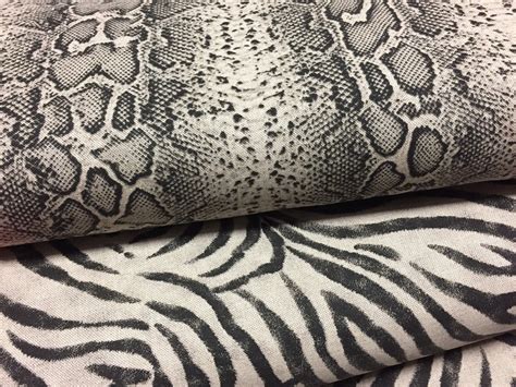 Zebra Animal Print Fabric Linen Look Curtains Upholstery Dressmaking