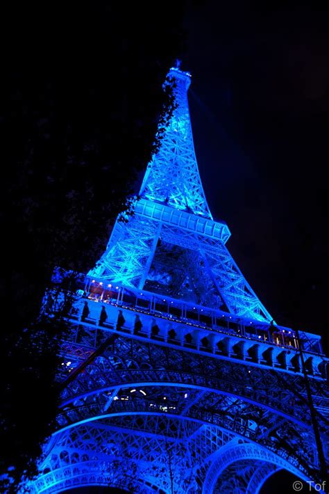 Eiffel Tower In Blue By Tof On 500px Blue Aesthetic Dark Light Blue
