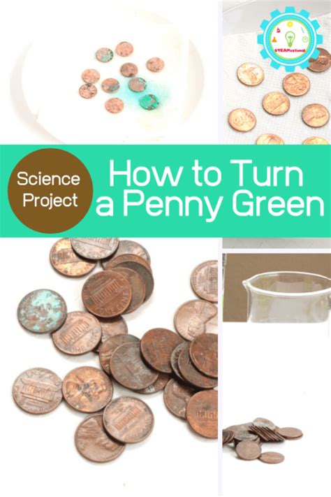 Chemical Reactions How To Turn A Penny Green Experiment Thienmaonline