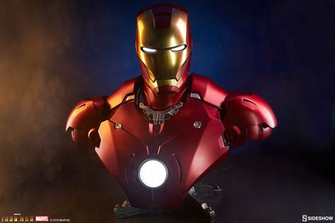 You can take away my house, all my tricks and toys. Marvel Iron Man Mark III Life-Size Bust by Sideshow ...