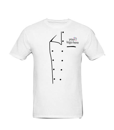 Customized Round Neck Chef T Shirt Custom Chef Shirt