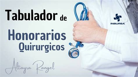 Tabulador De Honorarios Médicos Quirúrgicos Youtube