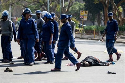Zimbabwe Police Beat Protesters Defying Regime Worse Than Mugabe