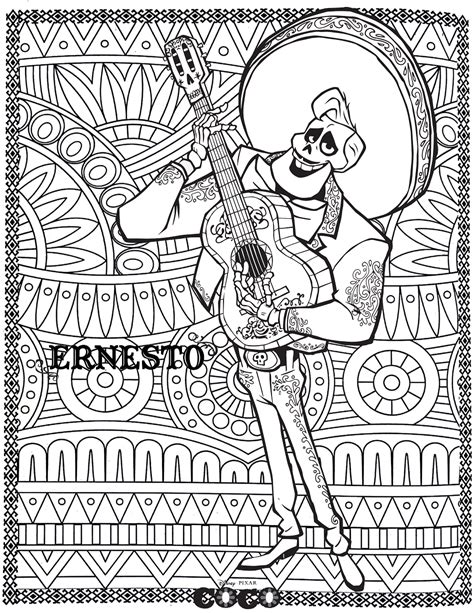 Coco Coloring Pages Coco Movie Coloring Mandala Coloring Pages