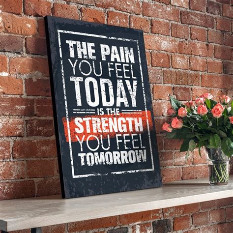 Πίνακας Pain Today Strength Tomorrow Sticky