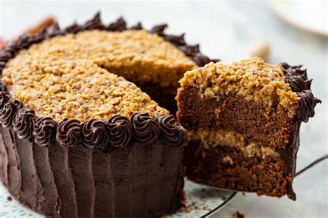 The impressive cake is comprised of three layers of moist chocolate cake, filled with a gooey caramel frosting and laced with both coconut and pecan. Awesome German Chocolate Cake | The Recipe Critic