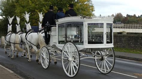 Traditional Horse Drawn Funeral Carriage Shore Street Perth Perthshire
