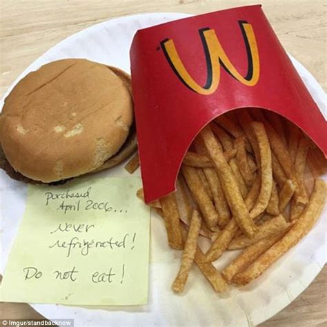 Woman Keeps A Mcdonald S Hamburger And Fries In Her Closet For Years