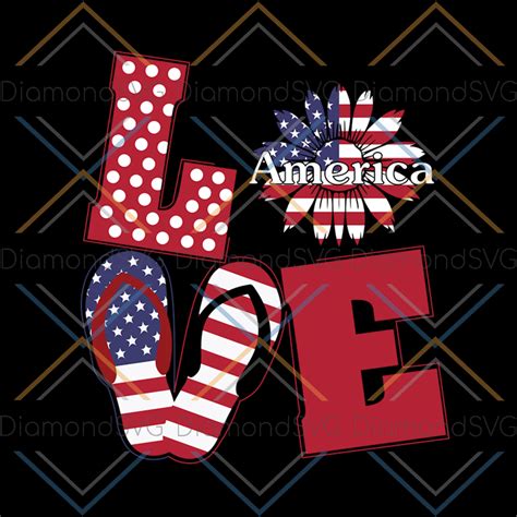 Love america svg, independence day svg, 4th of july svg, love svg,