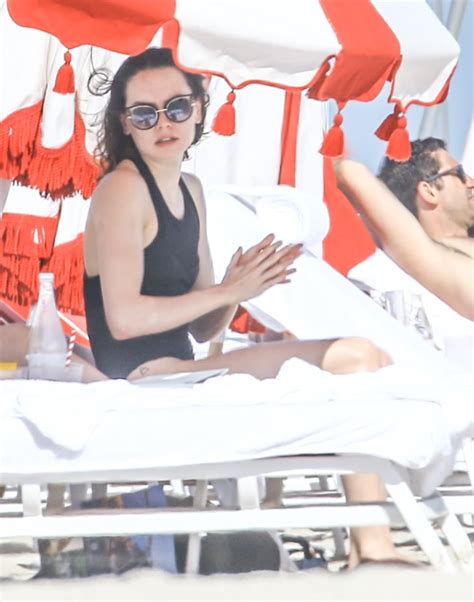 Daisy Ridley At The Beach In Miami January Popsugar Celebrity Photo