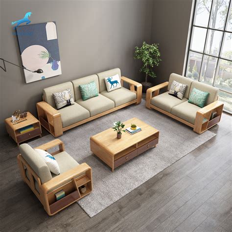 Factory Cheap Price Simple Design Solid Wood Furniture Sitting Room