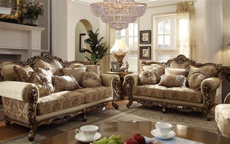 A smooth stone laminate top with a faux crocodile pattern in crisp white with cabriole style stainless steel legs. Dallas Designer Furniture | El Dorado Formal Living Room Set