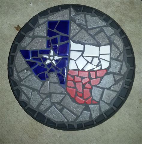 Mosaic Texas Stepping Stone Patio Pinterest