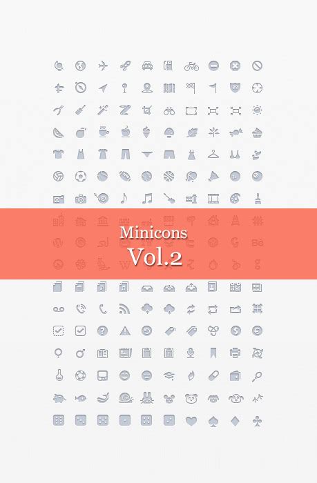 1000 Pixel Perfect Mini Icons For Web Designers