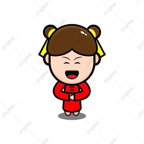 Gambar Karakter Kartun Gadis Cina Kartun Vektor Cina Png Dan Vektor