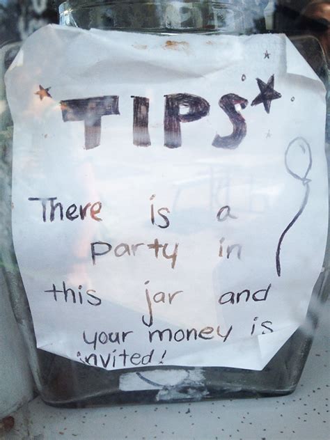 Funny Tip Jar Signs