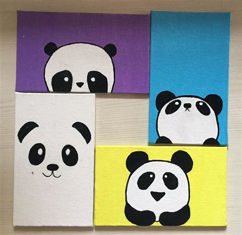 Panda Painting On Canvas