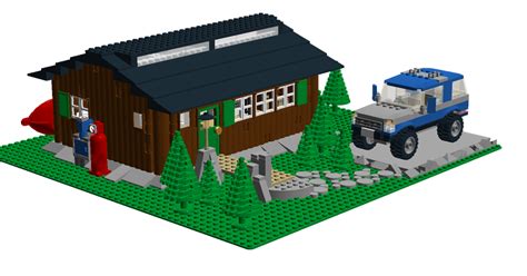 Lego Moc Man Cave Log Cabin By Otello1980 Rebrickable Build With Lego