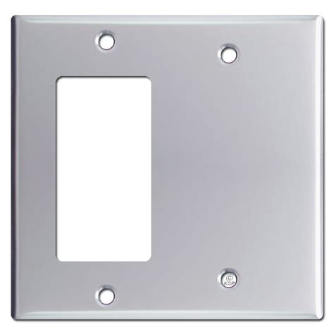 Decora Gfi And Blank 2 Gang Switch Plate Covers Polished Chrome