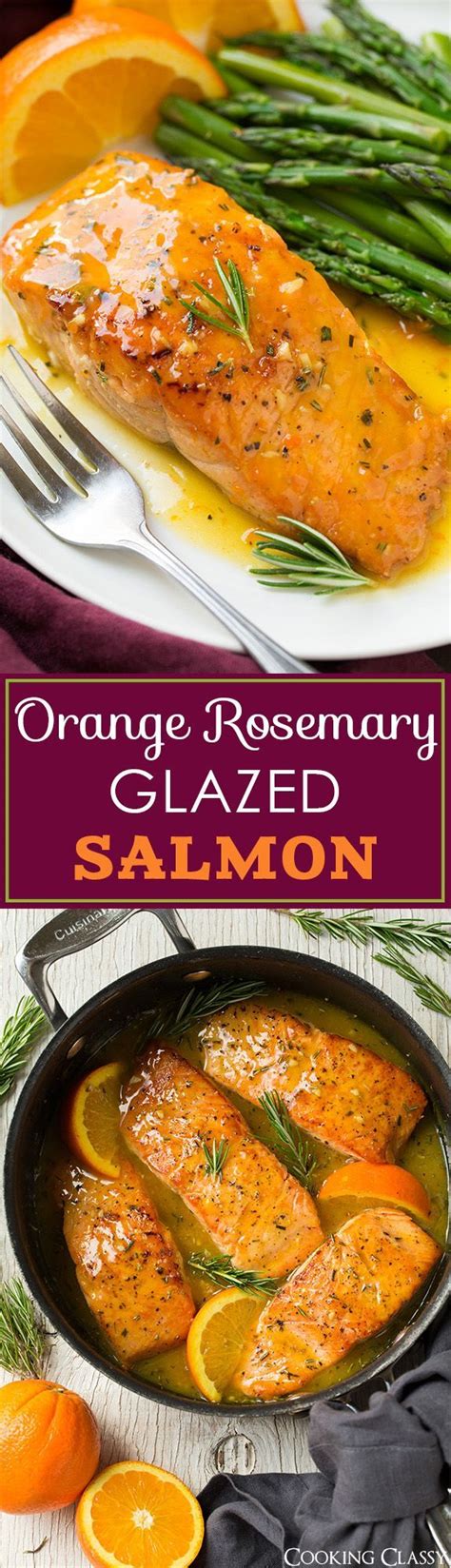 Orange Rosemary Glazed Salmon This Was So Easy To Make