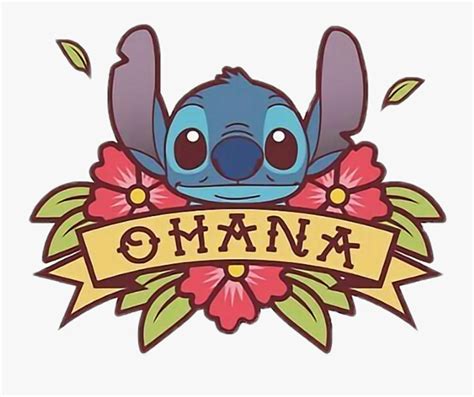 Stitch Ohana Disney Aesthetics Stitch Ohana Sticker Free