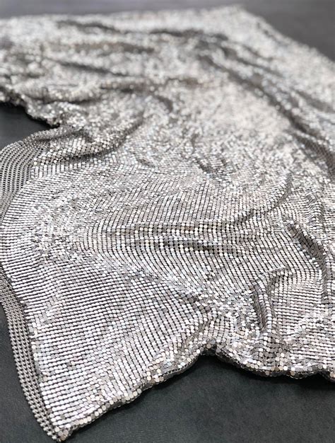 Silver Metal Mesh Fabric