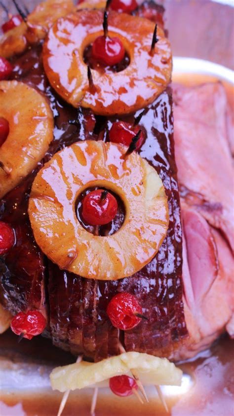 Baked Ham With Pineapple And Brown Sugar I Heart Recipes Recipe