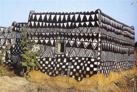 Beautifully Decorated Mud Houses Of Tiébélé In Burkina Faso Africa