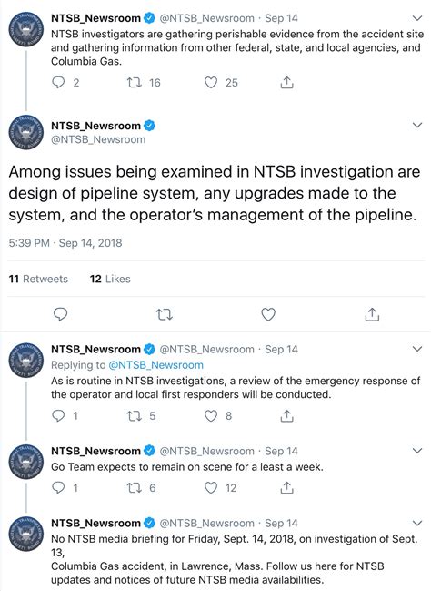 Ntsb Briefings 1 And 2 About The Columbia Natural Gas Pipeline Explosion