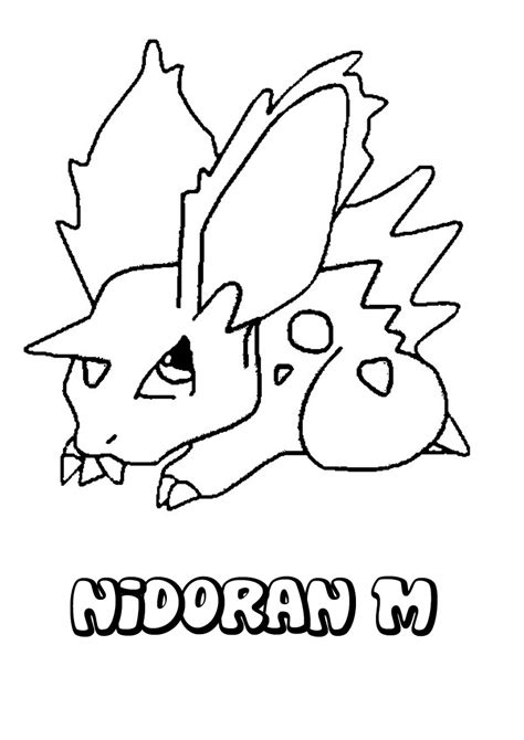 Unique Coloriage Pokemon Nidoran Male 30000 Collections De Pages à
