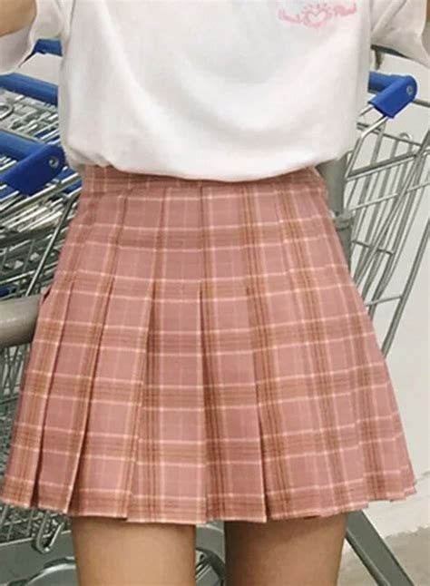 Fashion Plaid Pattern Pleated Mini Skirt Victoriaswing Pleated Skirt Pattern Plaid Pleated