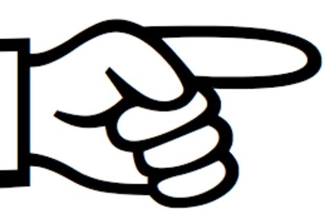 Finger Pointing Clipart Black And White Finger Pointing At You
