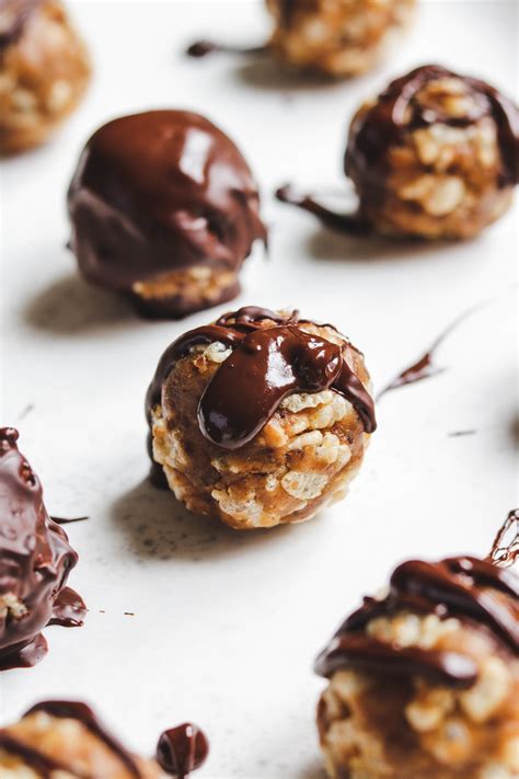Healthy Peanut Butter Rice Crispy Balls Vegan And Gluten Free Okonomi